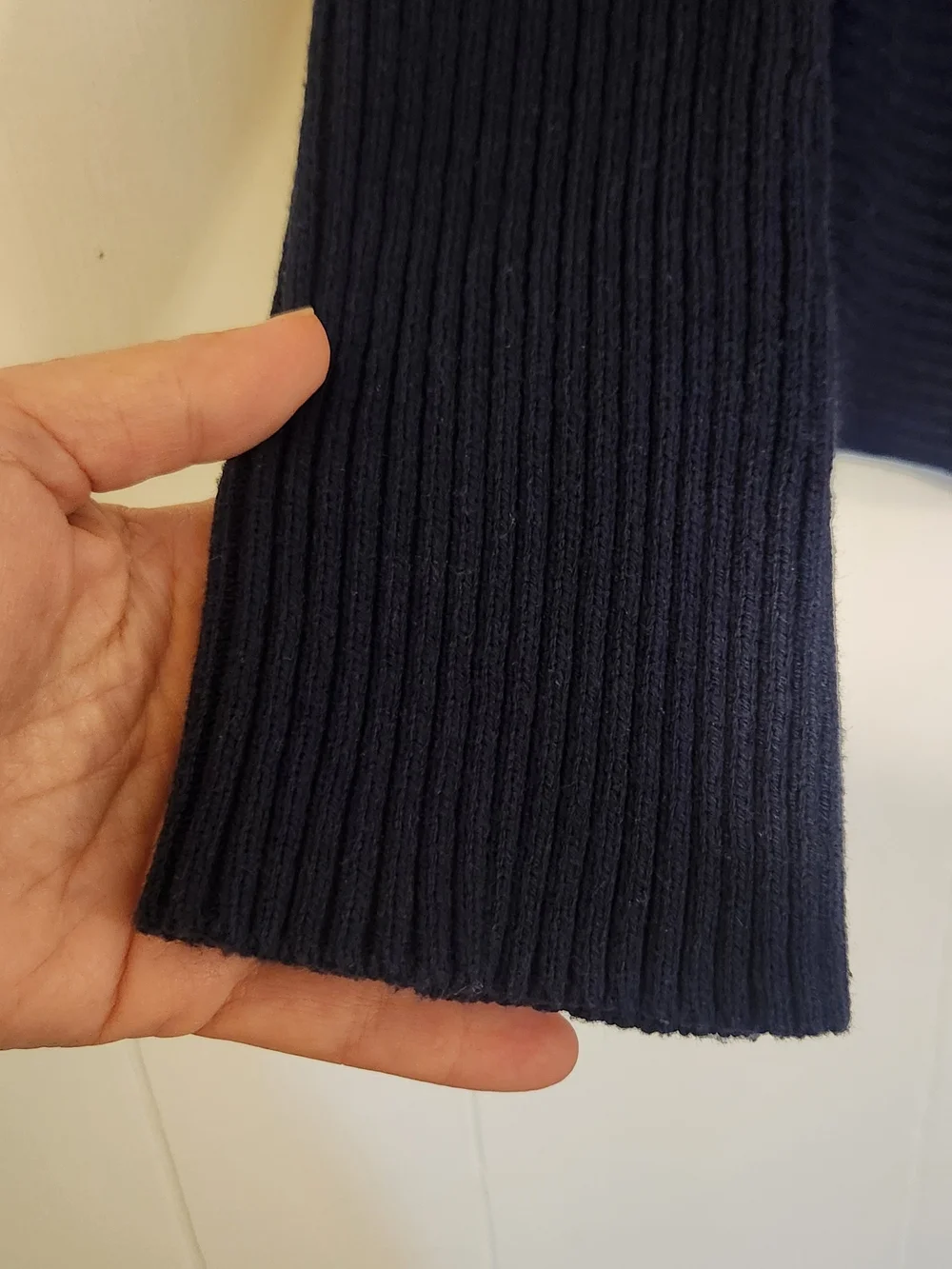 Michael Kors Navy Ribbed Long Sleeve Sweater Sz XS
